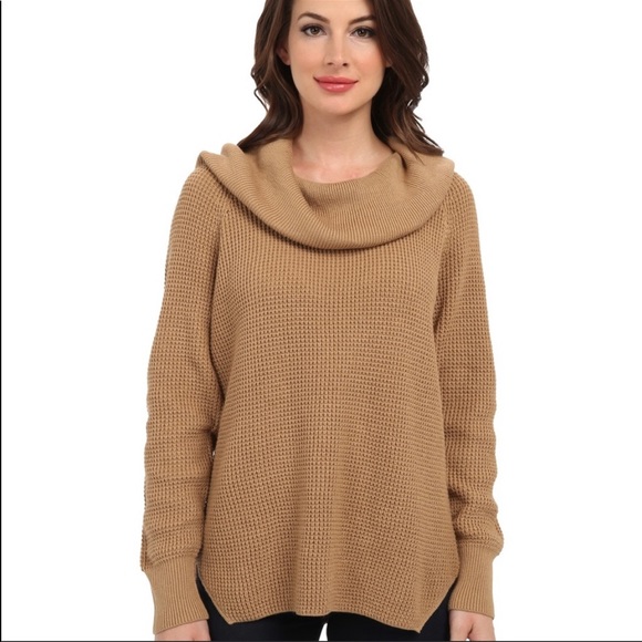 Michael Kors Thermal Cowl Neck Waffle Knit Sweater - Picture 2 of 12